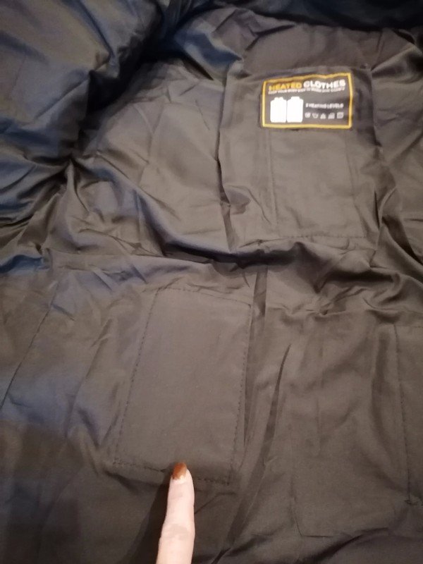 Beheizbare Jacke mit Akku und Abnehmbare Kapuze Gr. M
