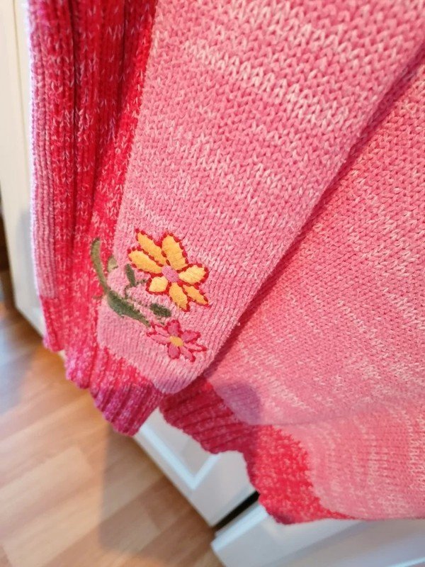 rosa Strickpullover von TCM Tchbo Gr. 122/128 Rollkragen