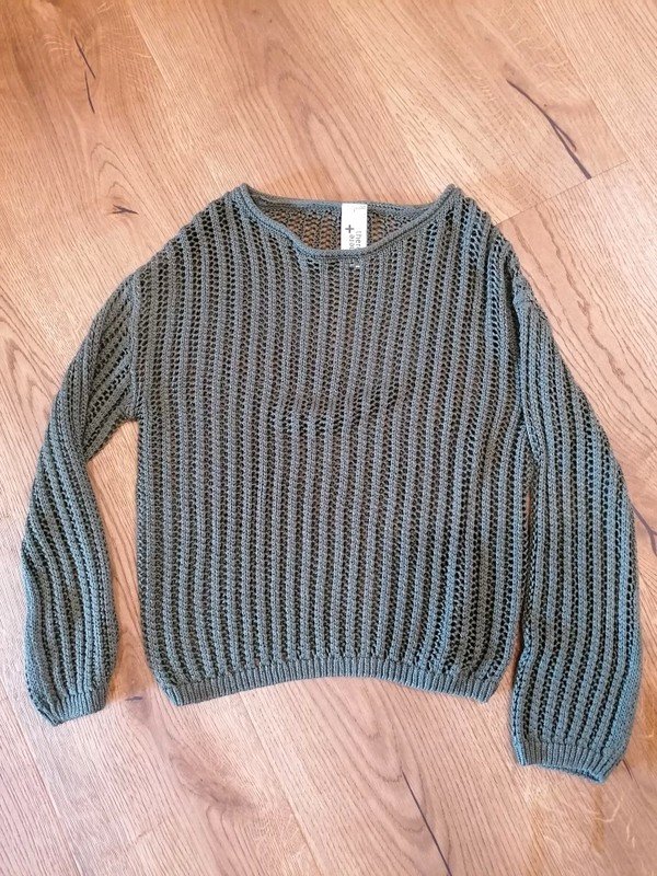 Strickpullover khaki Gr. 134/140 here + there