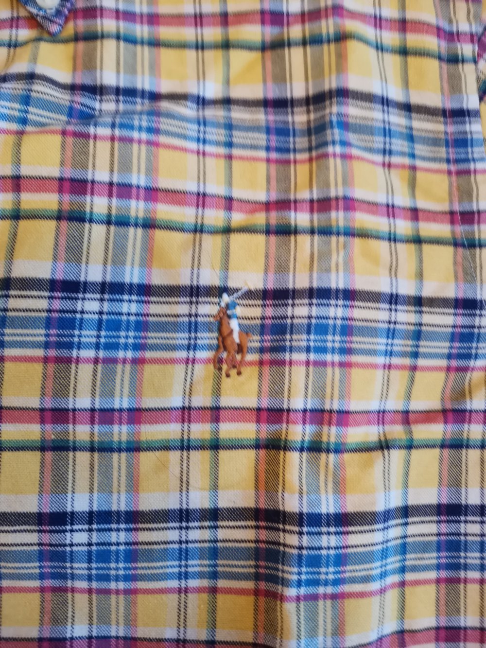 Vintage buntes kariertes Polo Ralph Lauren Hemd (Größe S)