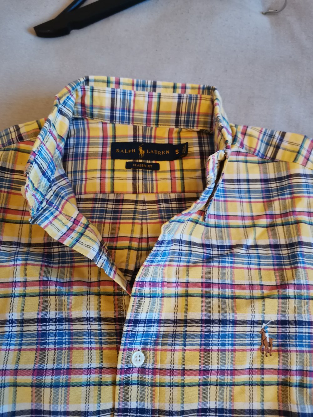 Vintage buntes kariertes Polo Ralph Lauren Hemd (Größe S)