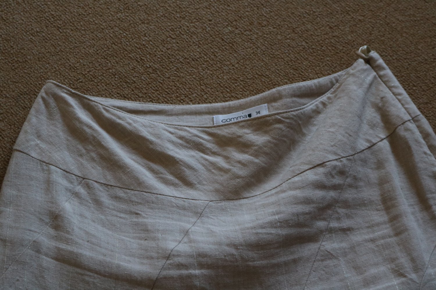 Comma Rock beige Gr. 34 - sehr edel -