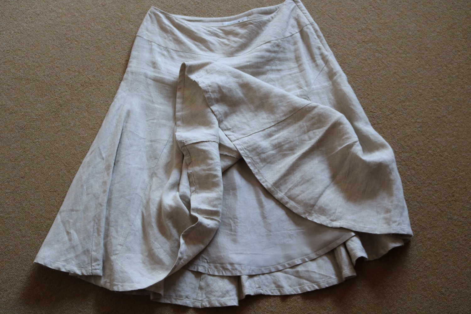 Comma Rock beige Gr. 34 - sehr edel -