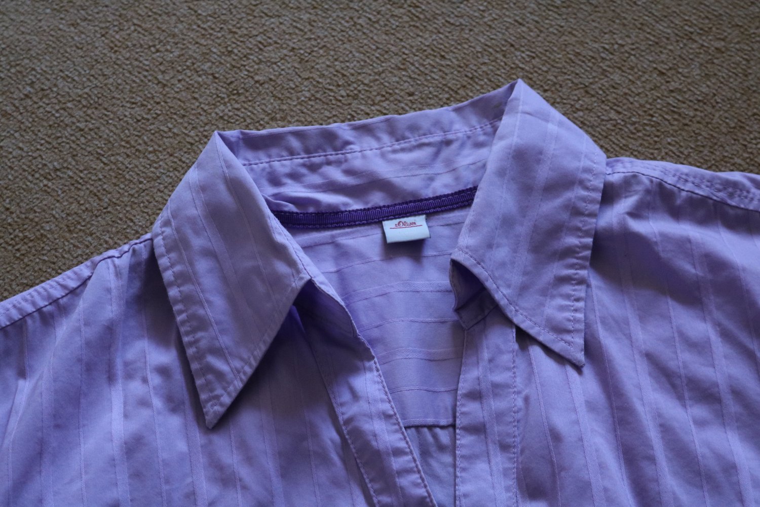 S.Oliver Bluse Gr. 46 hell-lila - wie neu -
