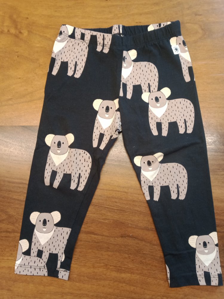 Leggins schwarz mit Koala Gr. 86