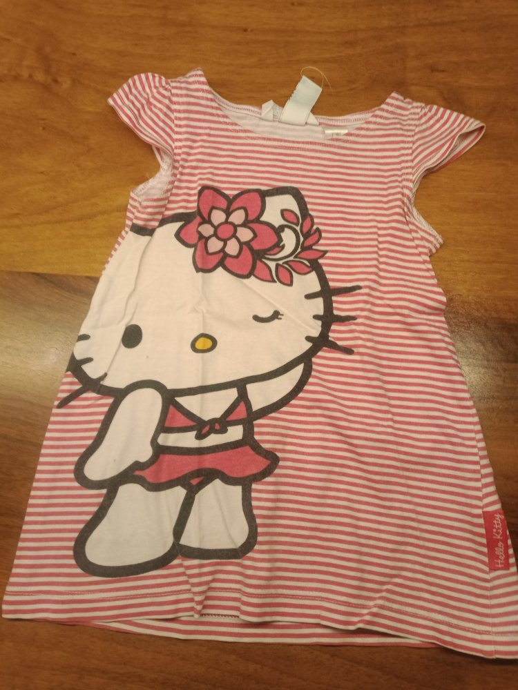 rosa gestreiftes Hello Kitty-Shirt