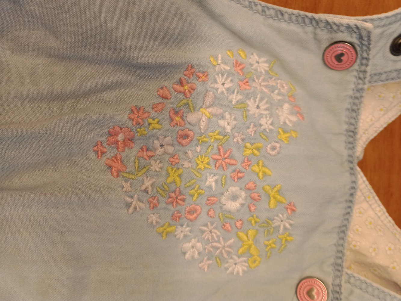 Jeans-Latzhose Shorts mit Herz