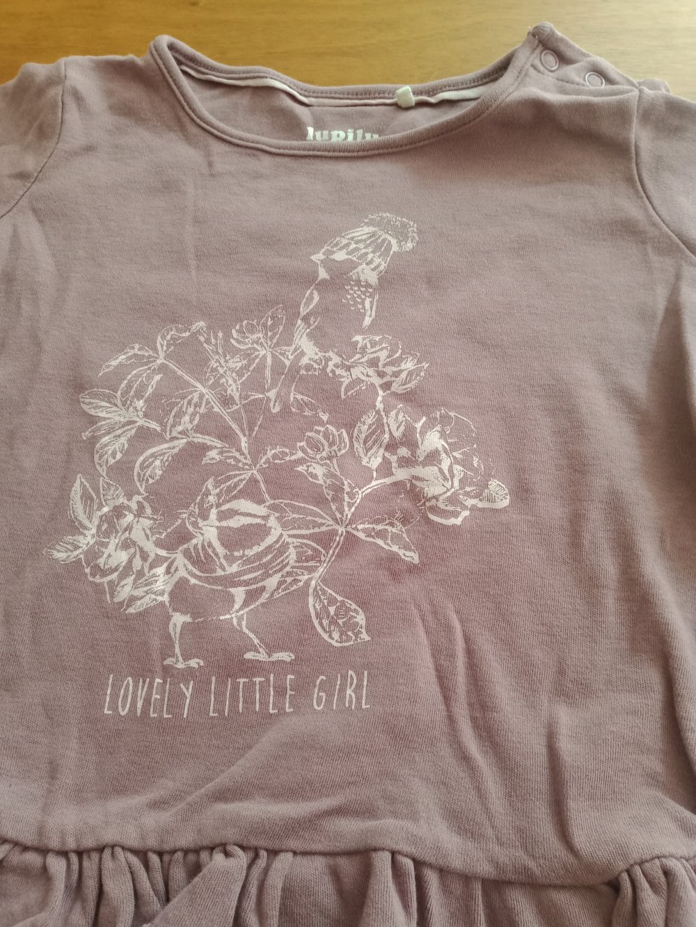 Sweatshirt pflaumefarben Lovely little girl