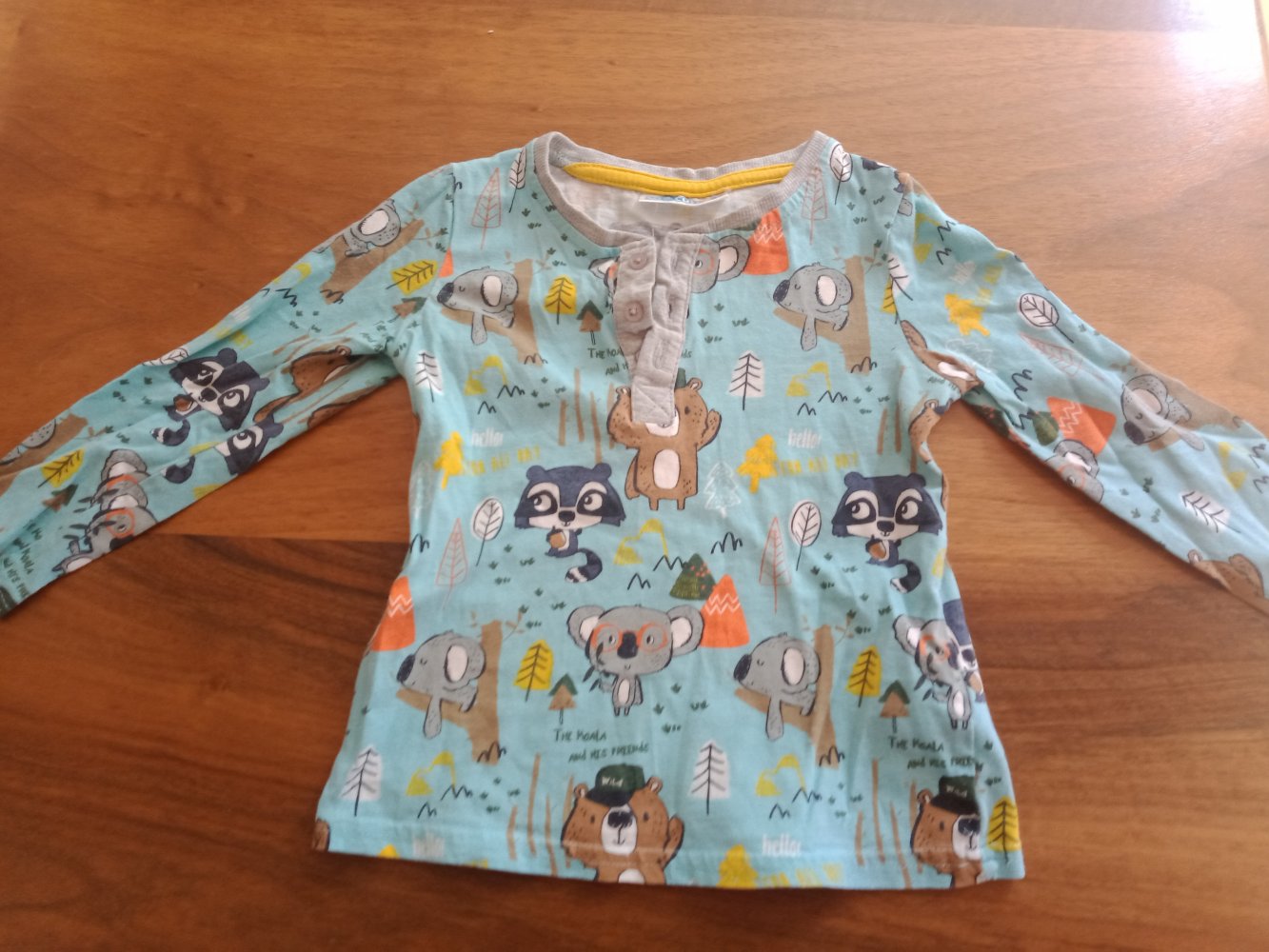 hellblaues Sweatshirt Panda