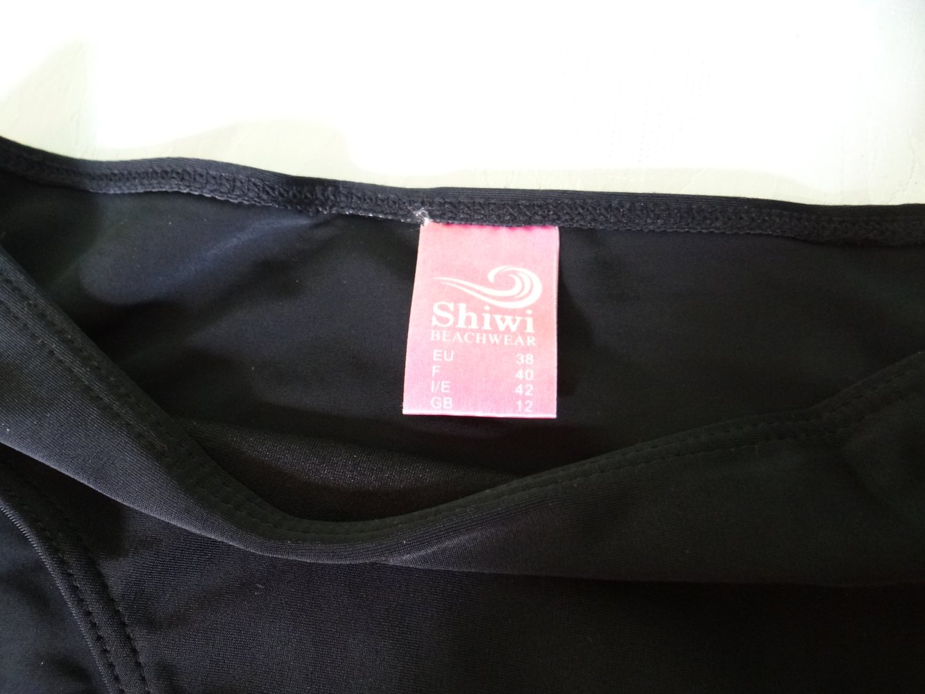 Tankini/Badeanzug/ Oberteil Neckholder 38 B Top schwarz Nadelstreifen
