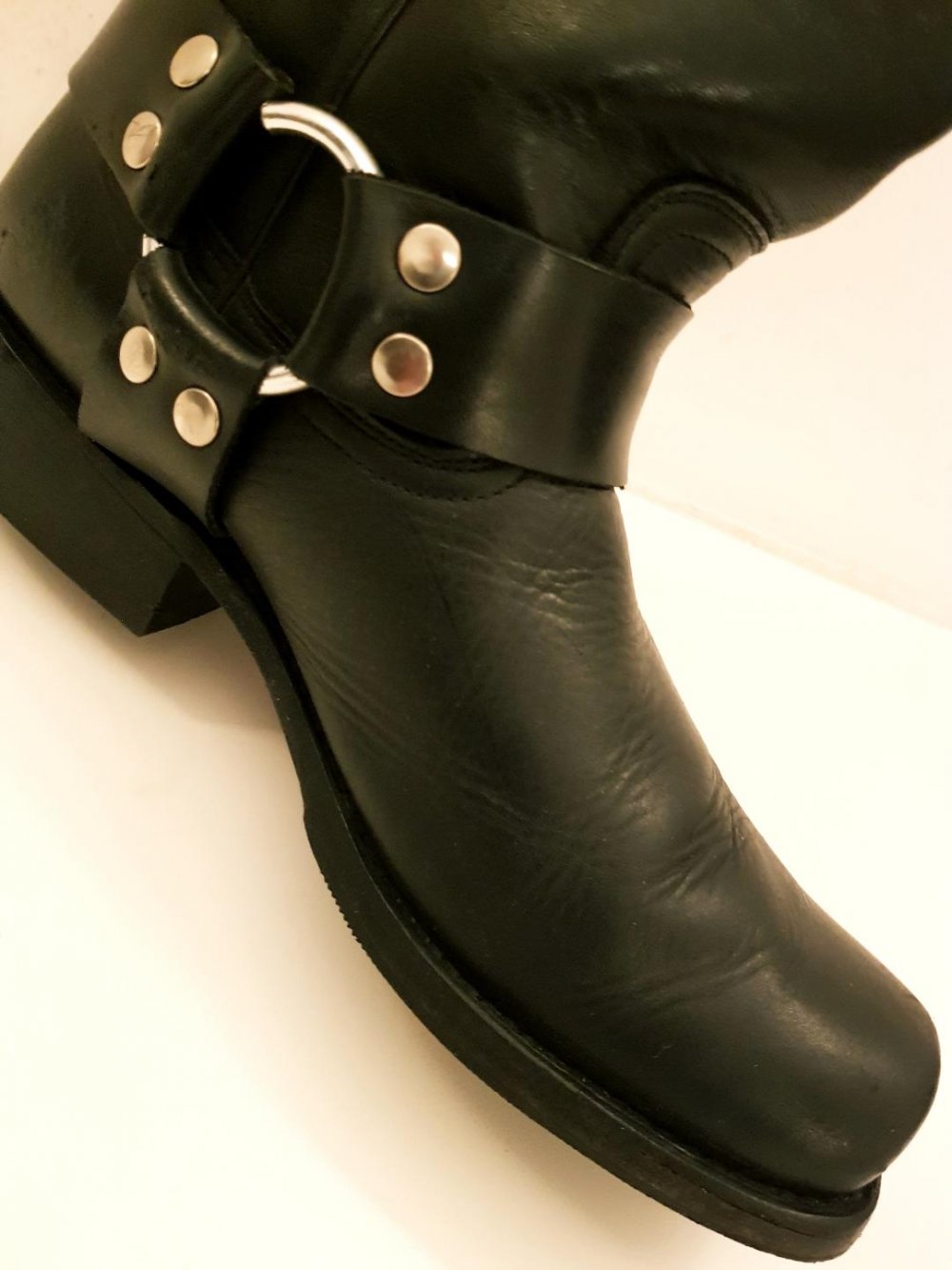 Sancho Abarca 541 Biker Boots Pull Negro - schwarz Gr. 39-40 TOP
