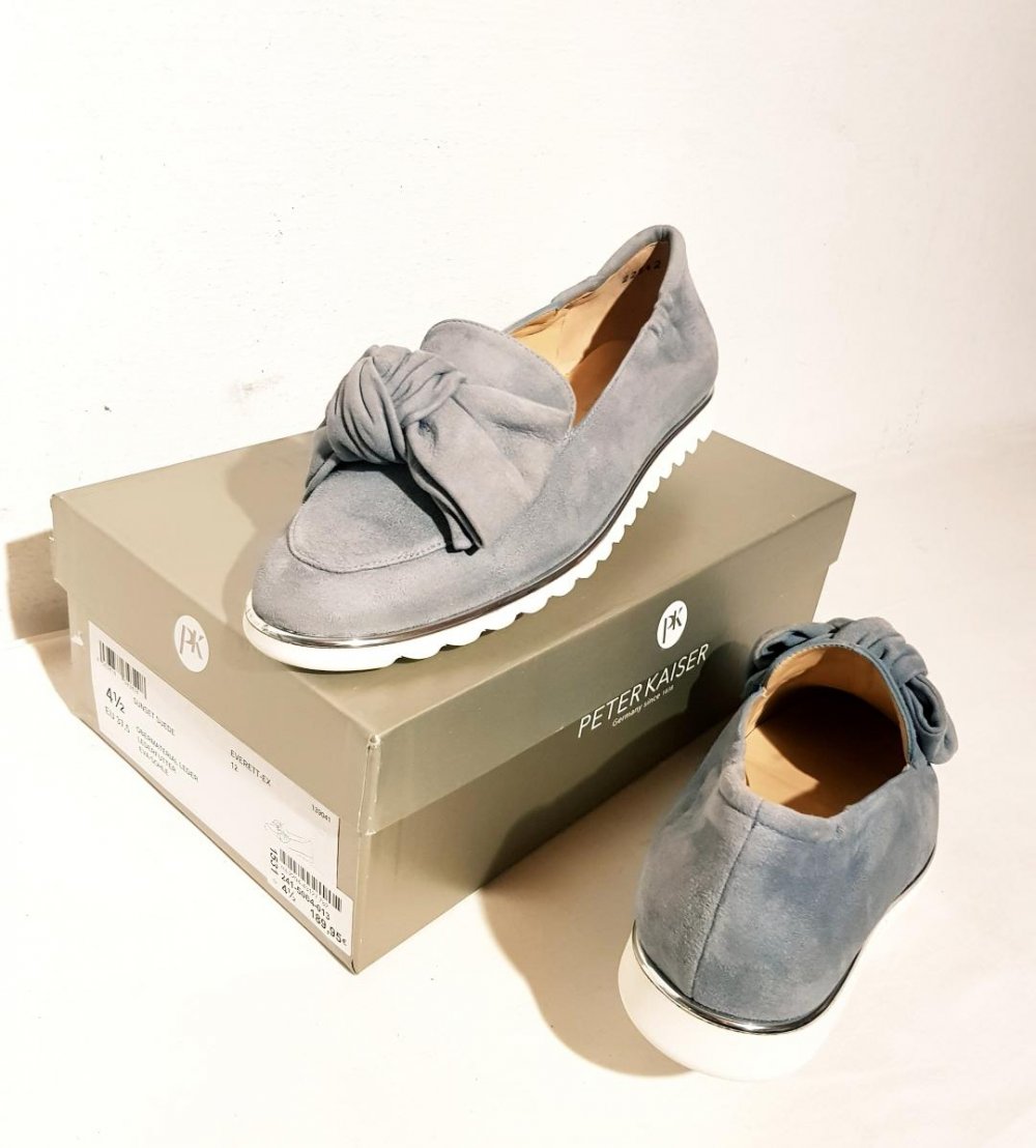 Peter Kaisers Schuhe in grau mit Schleife TOP
