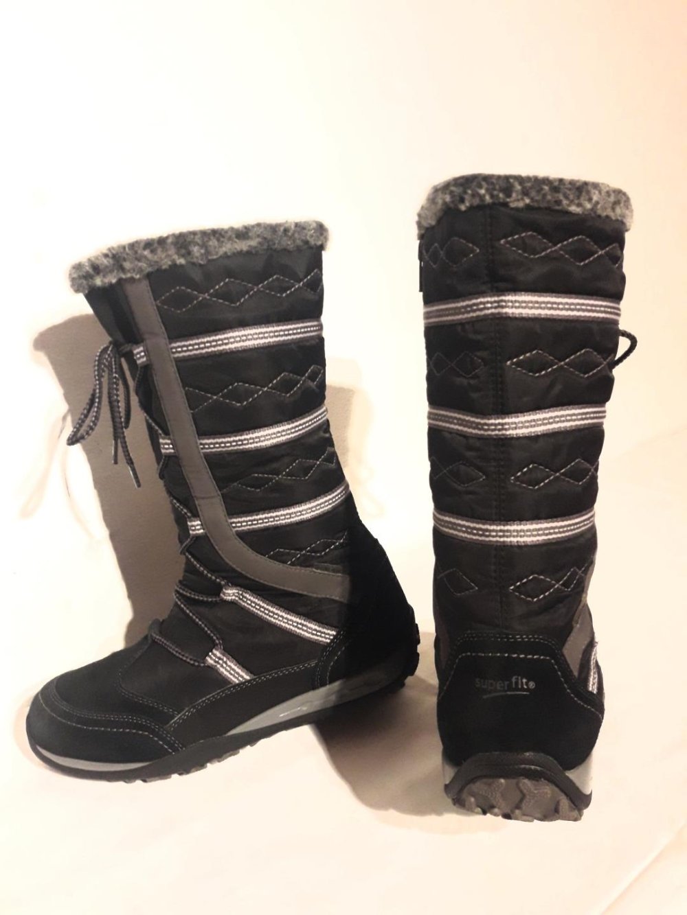 Winterstiefel Superfit Gore-Tex schwarz Wildleder Gr. 39 TOP