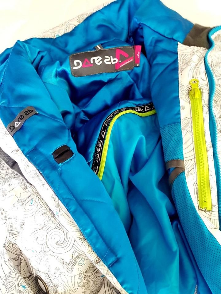 Winterjacke Gr 38 ( M) weiß m. Muster Fa. DARE-2b Neuwertieg