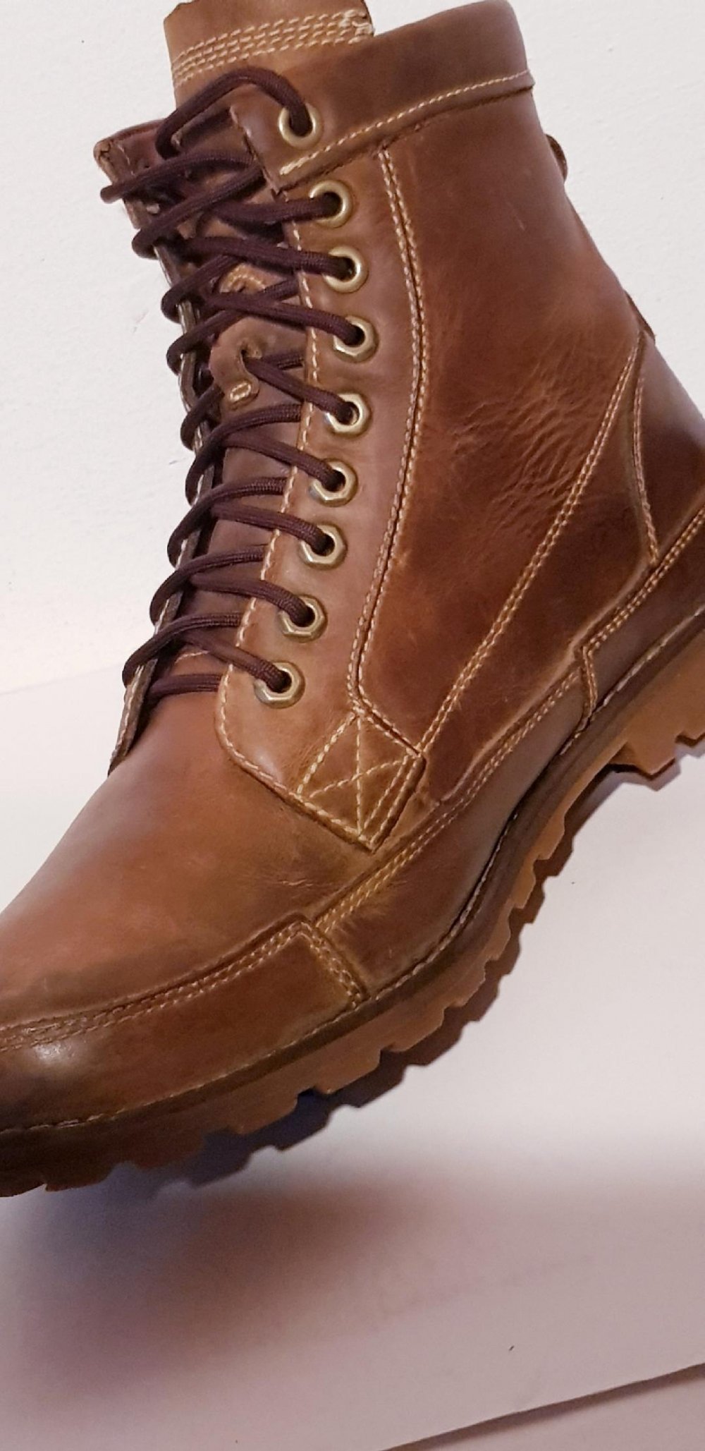 Timberland - Schnürstiefelette braun echt Leder Gr. 44,5 Top 