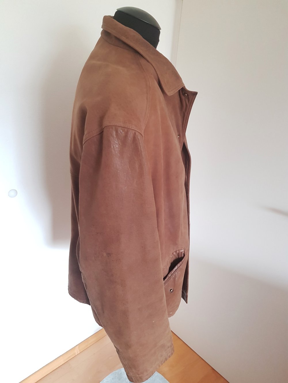 Herren Lederjacke in braun Gr. XL Top- Look