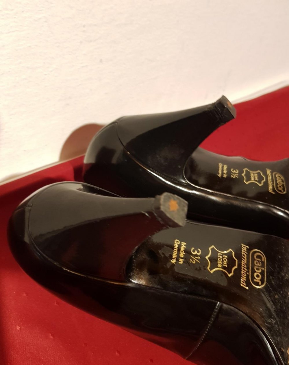 damen schuhe gabor Lackleder schwarz Gr.36