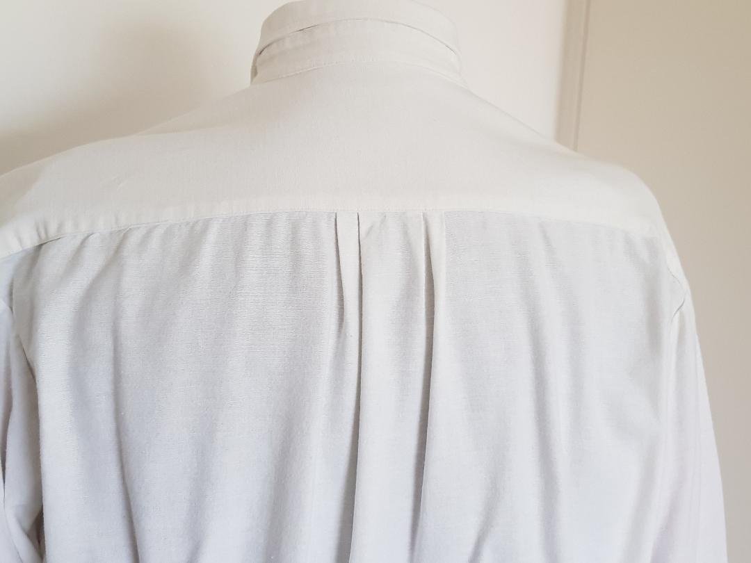 Trachtenhemd Fa. Distler Original weiß Baumwolle m. Stickerei Gr. XL-43/44