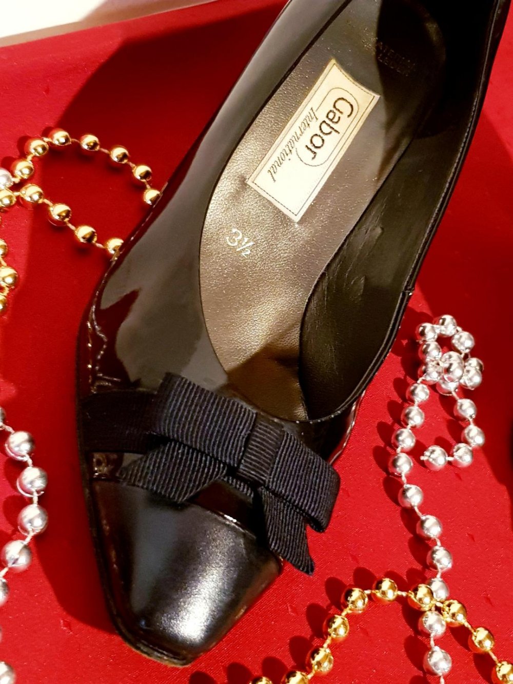damen schuhe gabor Lackleder schwarz Gr.36