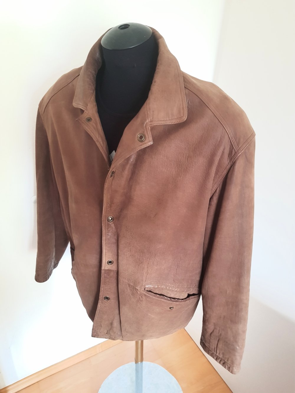 Herren Lederjacke in braun Gr. XL Top- Look