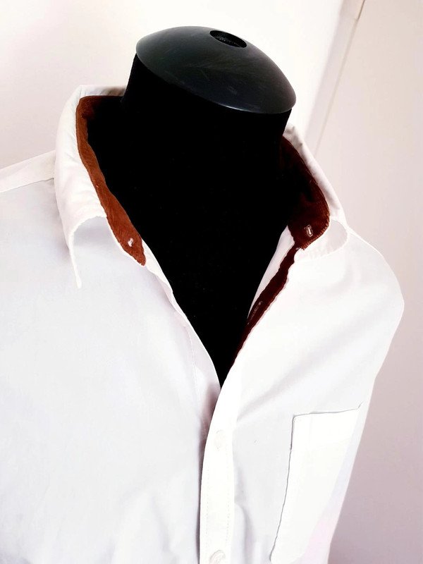 Hemd weiß fa. esprit m. Cord Applikationen TOP
