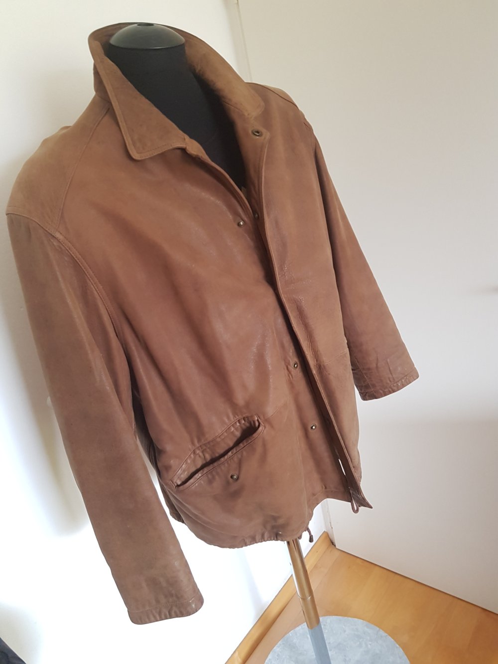 Herren Lederjacke in braun Gr. XL Top- Look
