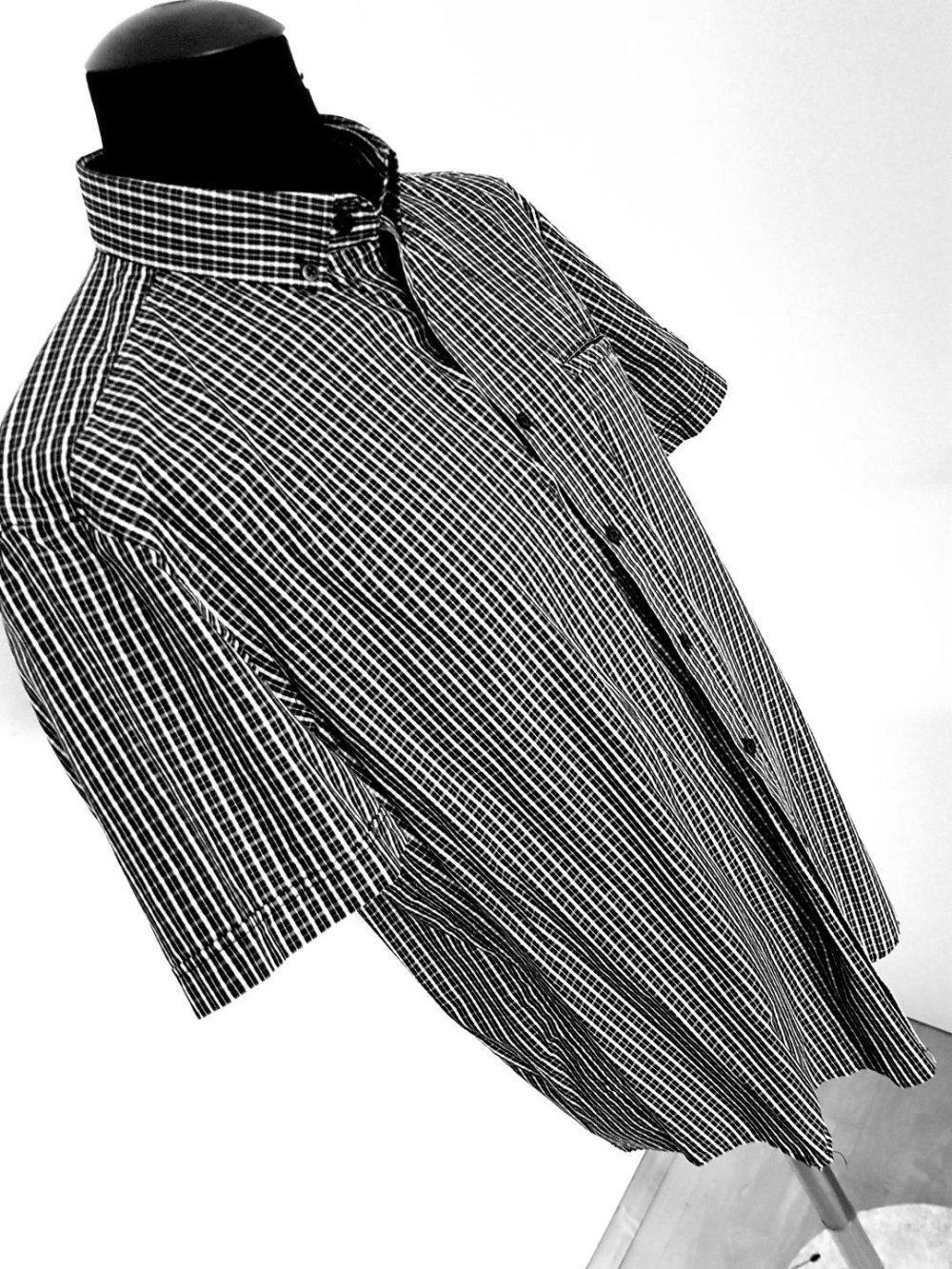 Kurzarmhemd  Angelo Litirco-Modisches Karomuster fein Gr. -XL- TOP 