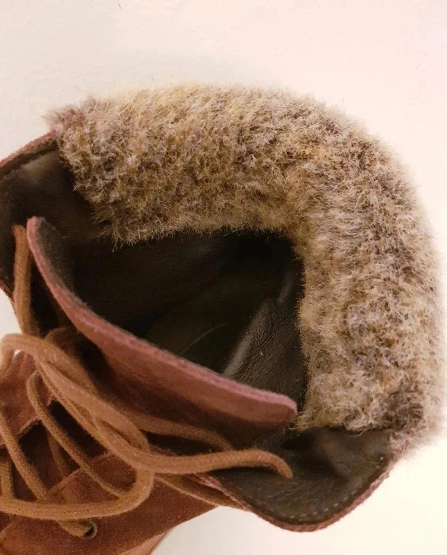 Winterstiefel - Ella Cruz -Wildleder - Braun mit Fell Gr. 41 w. Neu
