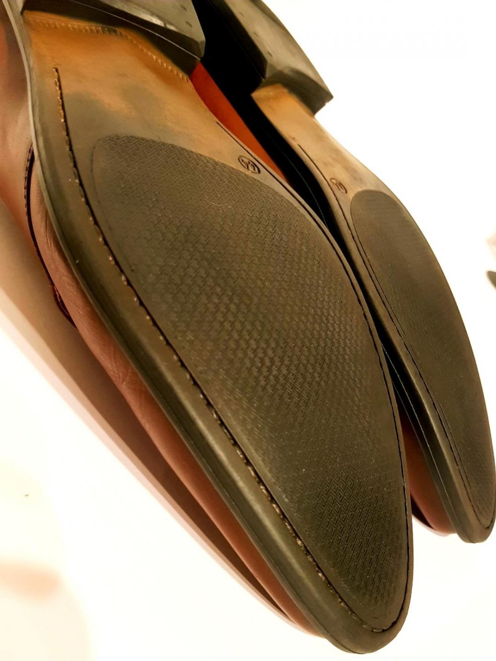 Lederschuhe Business-Schuh hell-braun Gr.44 TOP