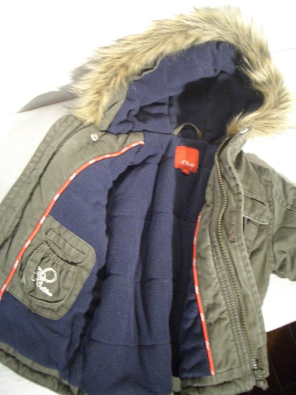 Winterjacke mit Fell v. S.Oliver Gr. 74 -=TOP=-