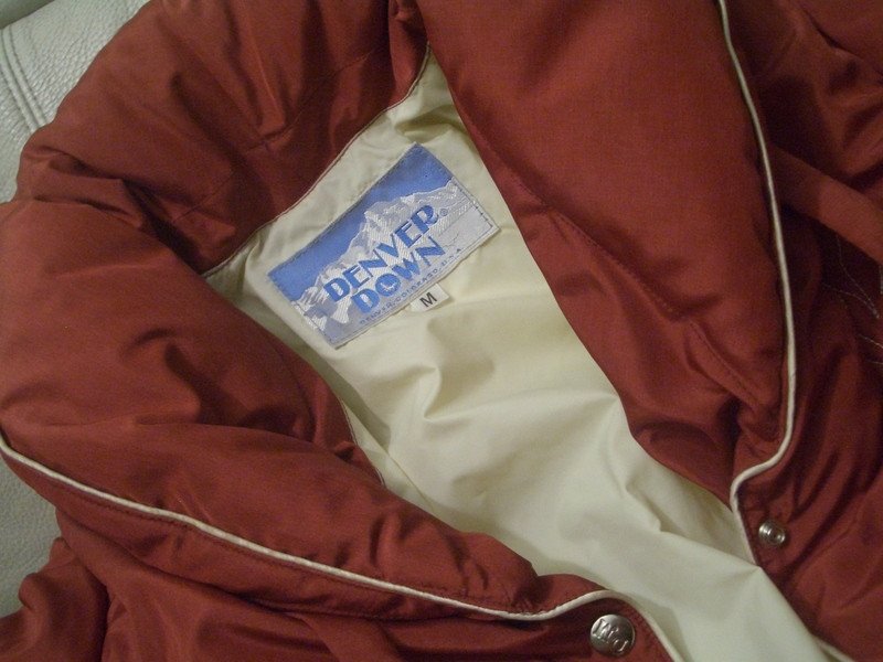 Jacke teils-gesteppt kaminrot Gr.M 48