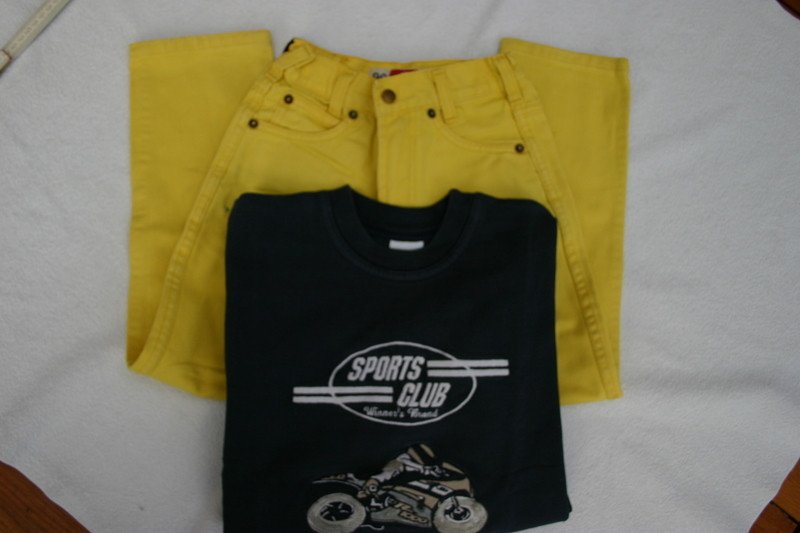 Pullover Sweat Shirt + Hose Paket 3 Stück Gr.128