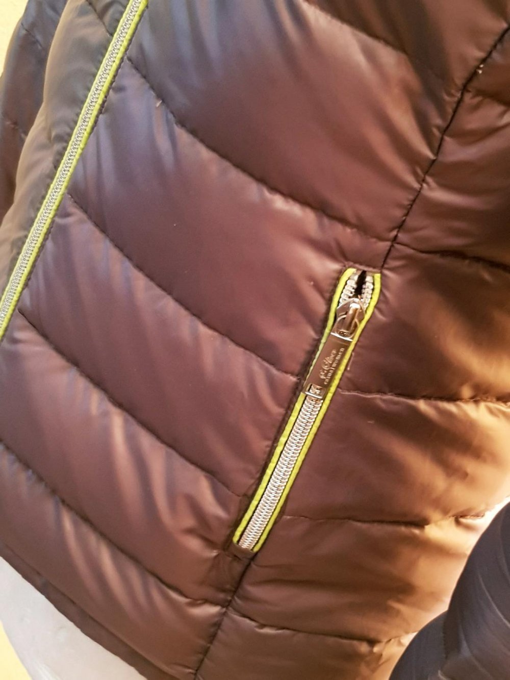 Steppjacke Damen Fa. s. Oliver braun-Pinkgrün, Gr. M Top-Zustand