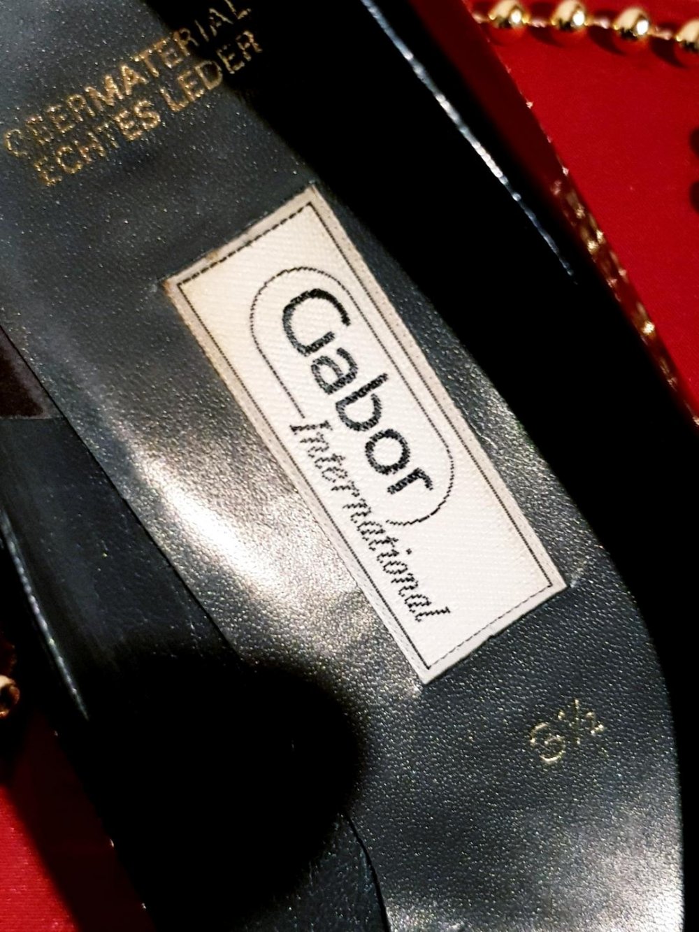 damen schuhe gabor Lackleder schwarz Gr.36