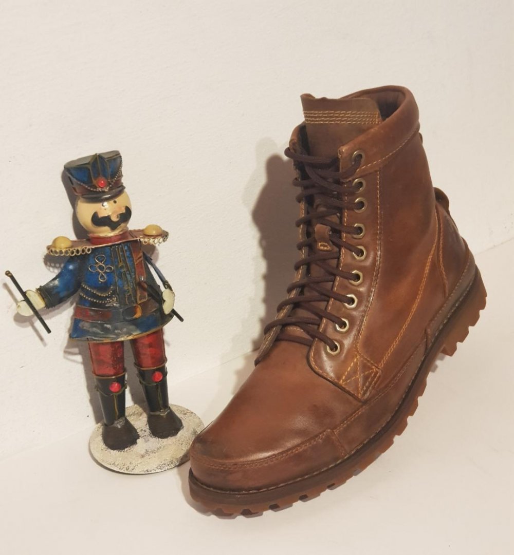 Timberland - Schnürstiefelette braun echt Leder Gr. 44,5 Top 
