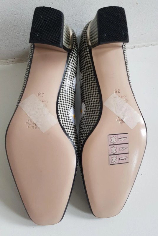 Damenschuhe Pumps, Blumenmuster & Karomuster NEU Gr. 39
