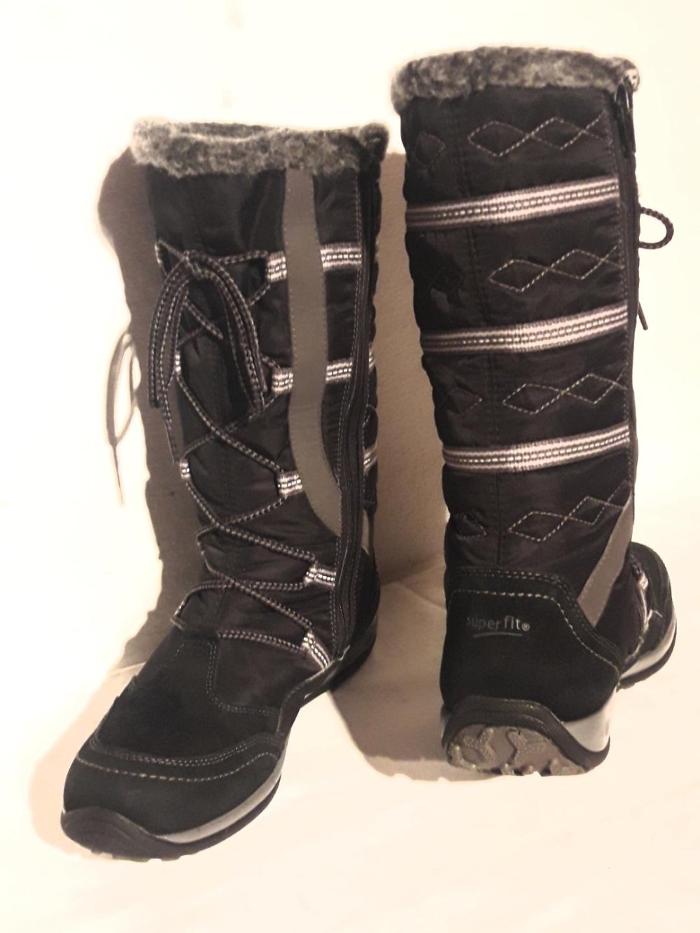 Winterstiefel Superfit Gore-Tex schwarz Wildleder Gr. 39 TOP