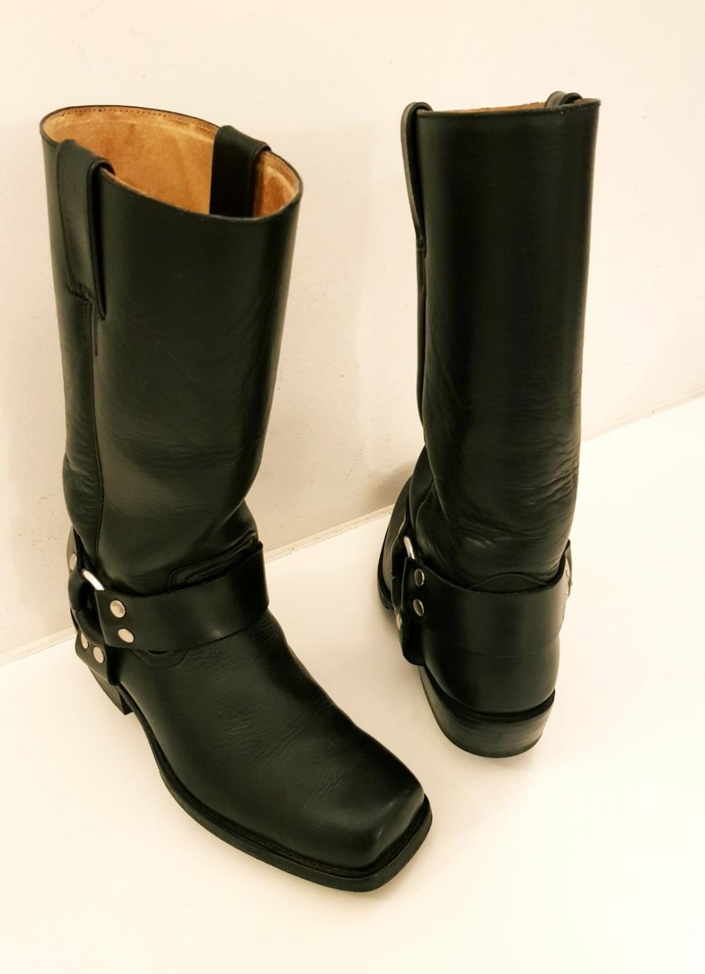 Sancho Abarca 541 Biker Boots Pull Negro - schwarz Gr. 39-40 TOP