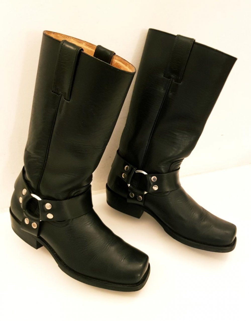 Sancho Abarca 541 Biker Boots Pull Negro - schwarz Gr. 39-40 TOP