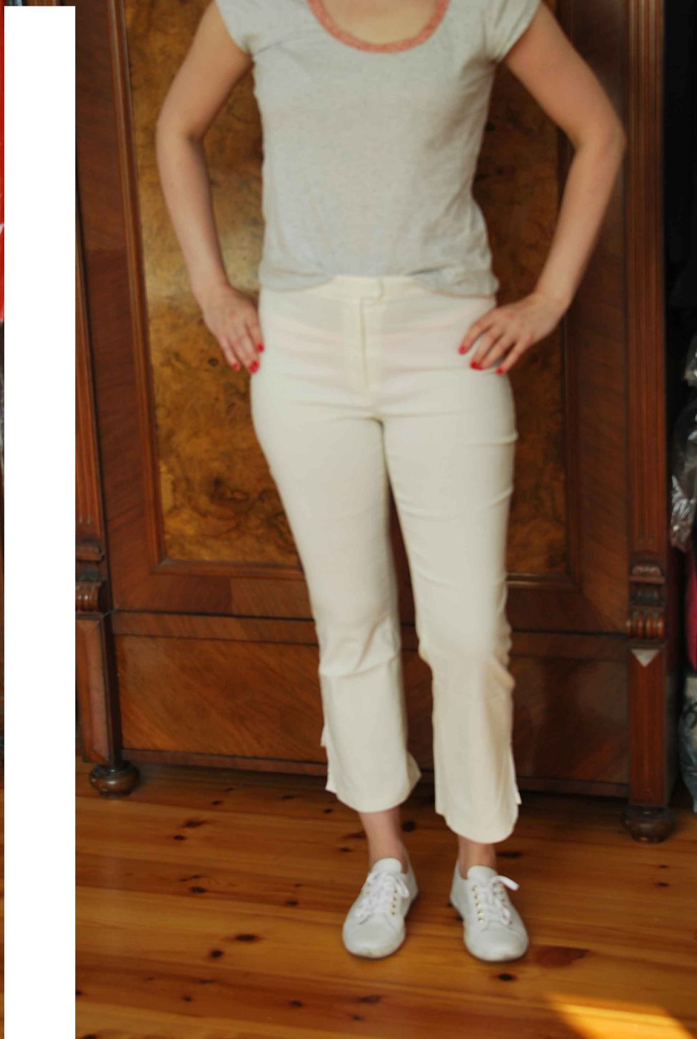 VERO MODA Damen Hose Gr. 40  / L  NEU cream Viskose