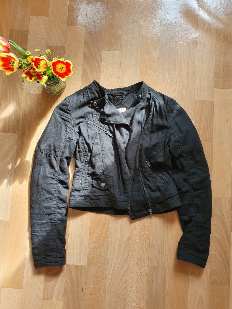 Stoff Bikerjacke