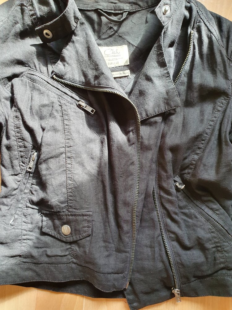 Stoff Bikerjacke
