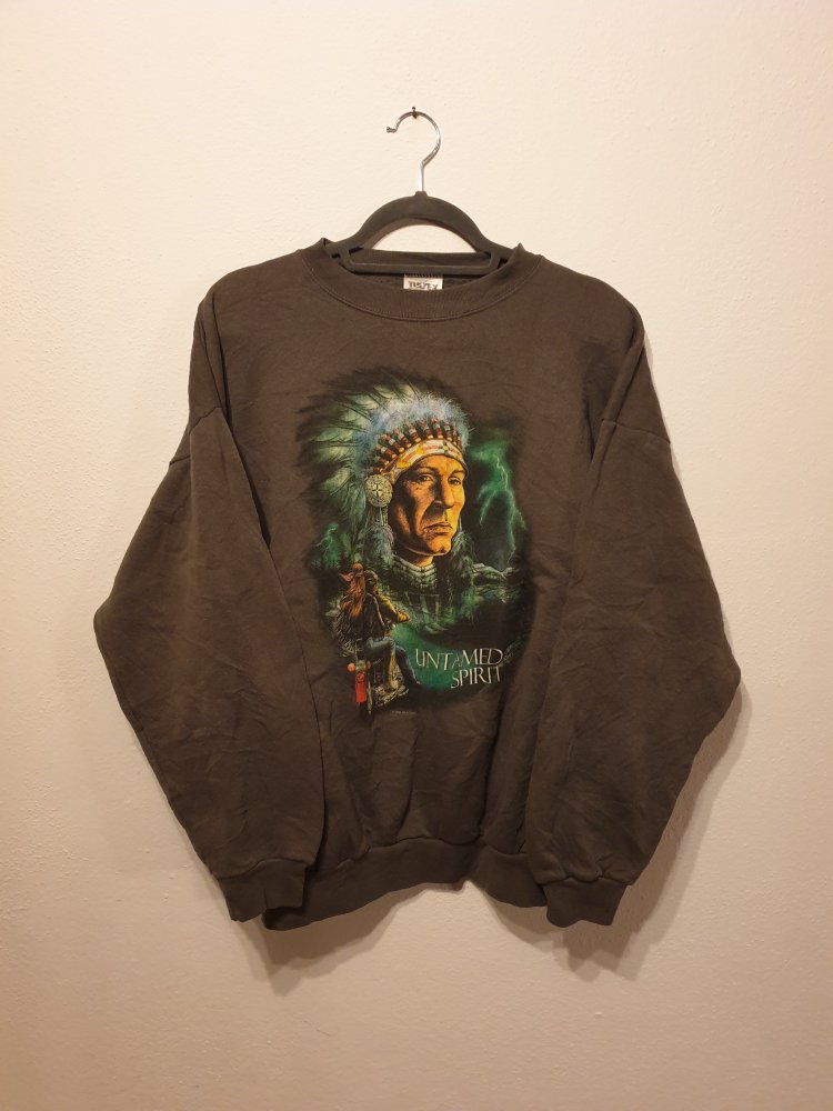 Vintage 1999s Graphic Print Sweater retro oversized