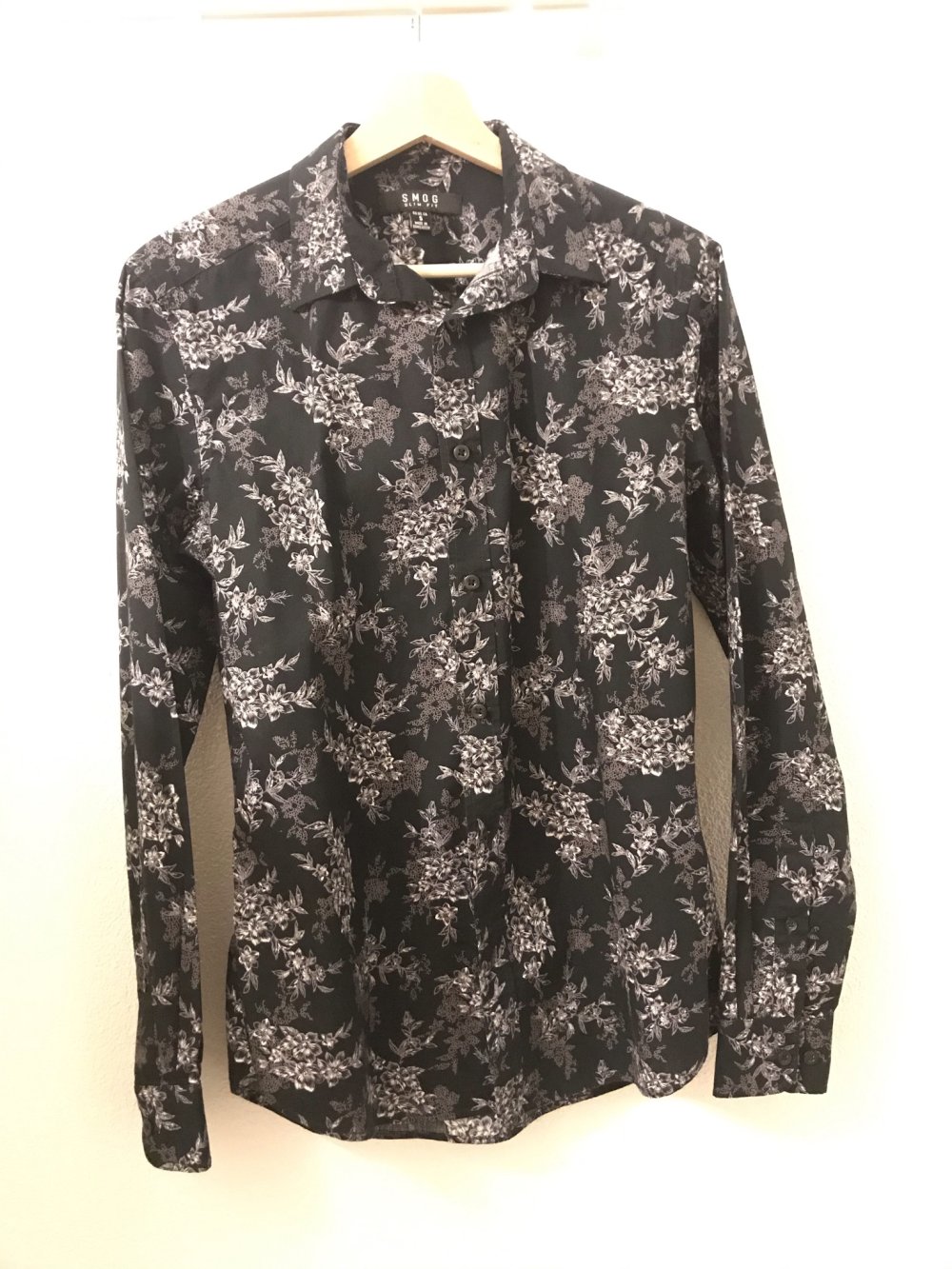 Langarm Hemd mit Blumenmuster