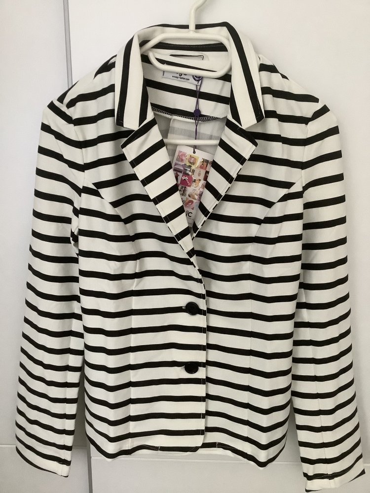 AjC Freizeit-Sweat-Blazer mit 2-Knopf-Verschluss Gr. 38