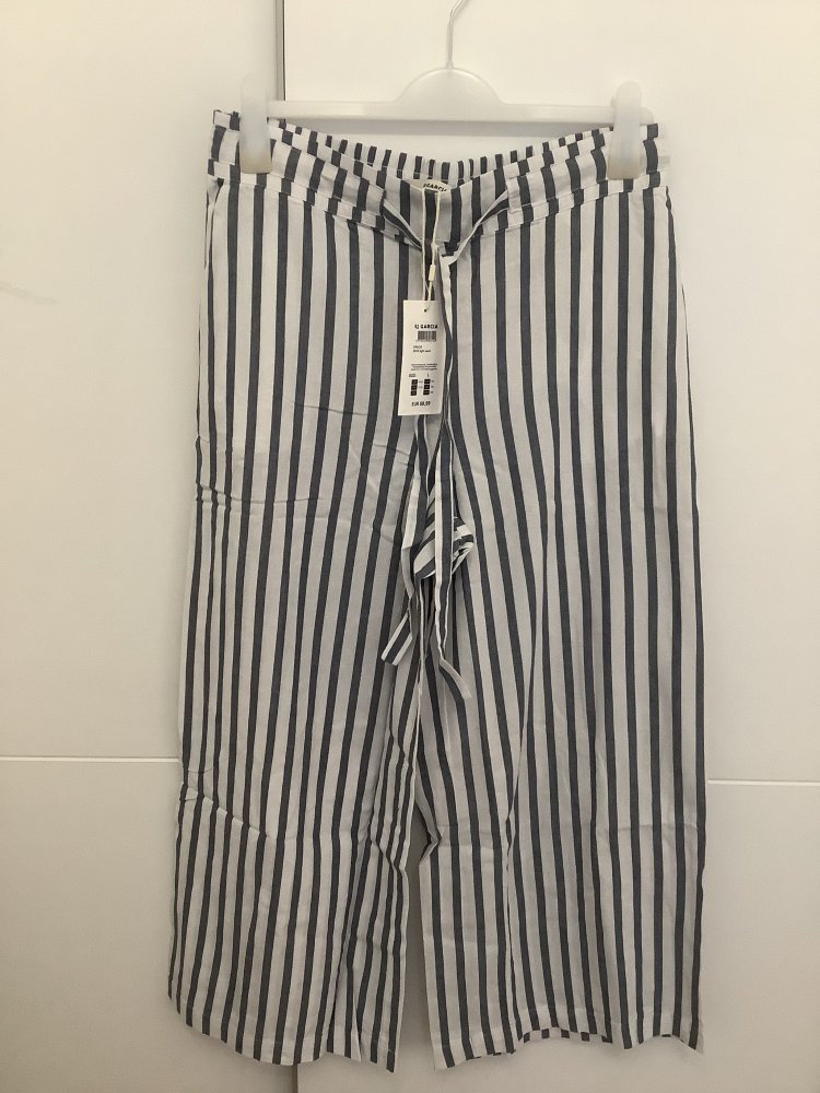 Garcia Damen Hose Gr. L neu weiss-marine 