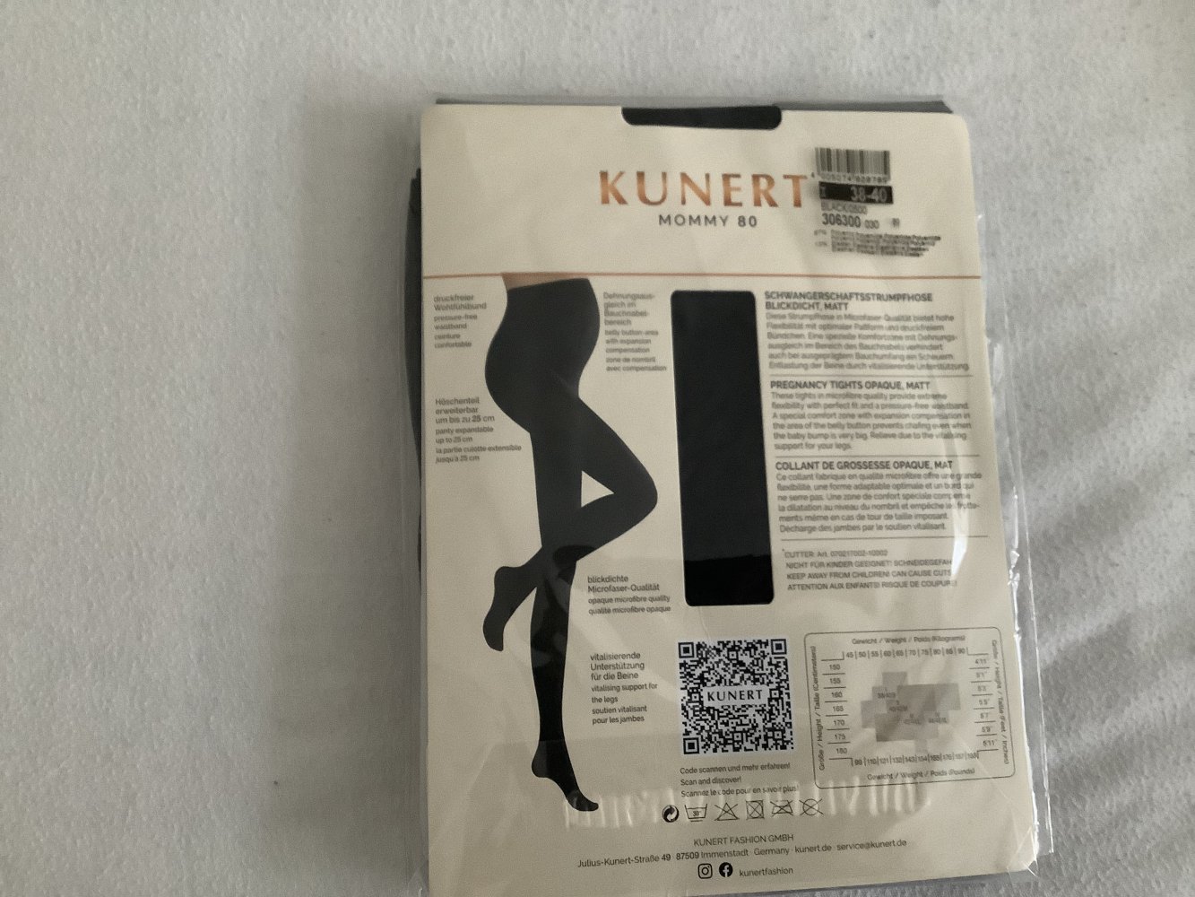 Kunert Mommy 80 DEN Schwangerschaftsstrumpfhose blickdicht