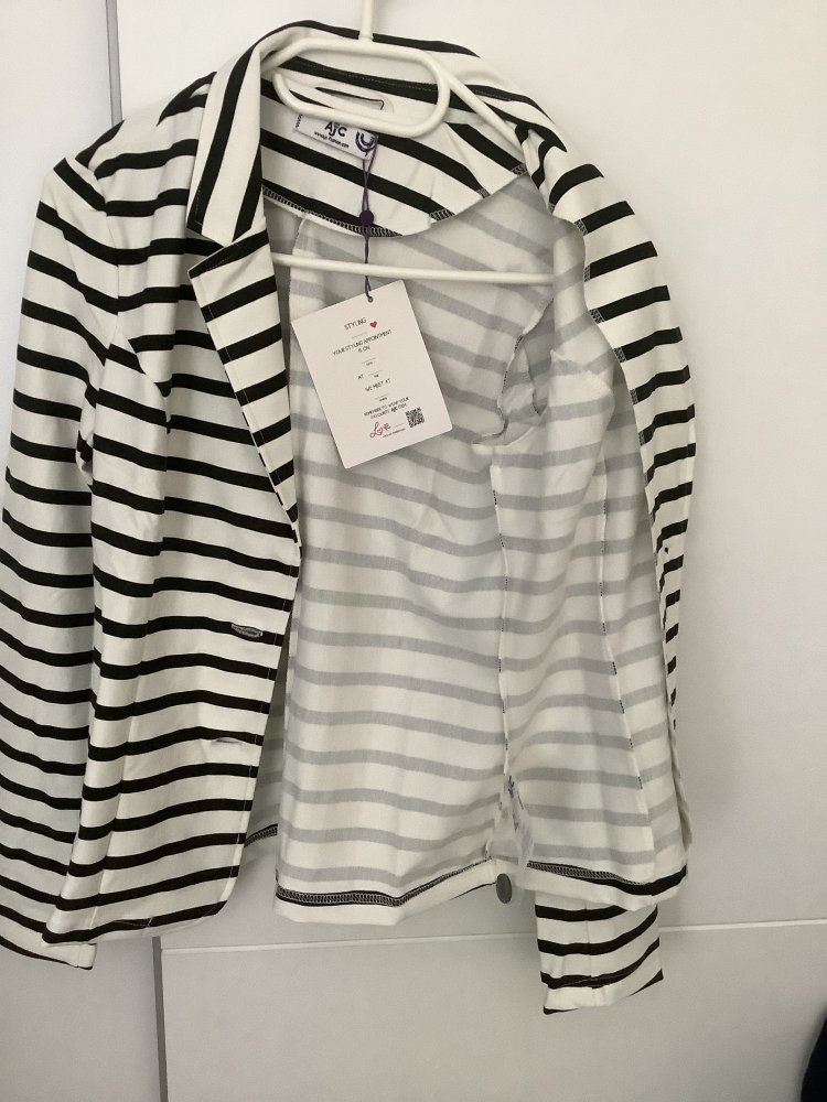 AjC Freizeit-Sweat-Blazer mit 2-Knopf-Verschluss Gr. 38