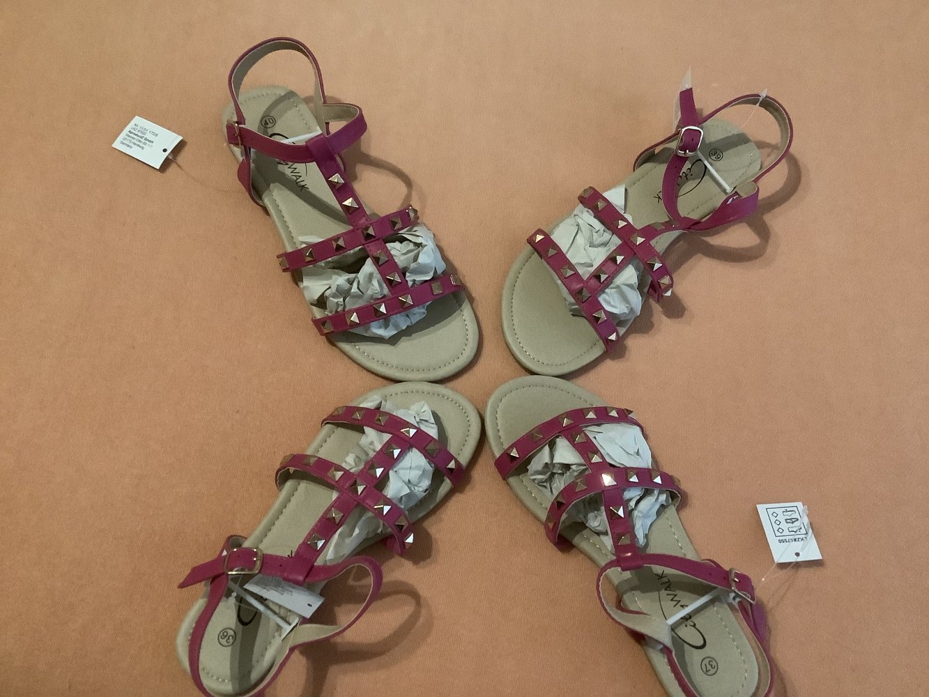 CITY WALK SANDALE Gr.36,37,39, 40 FUCHSIA neu