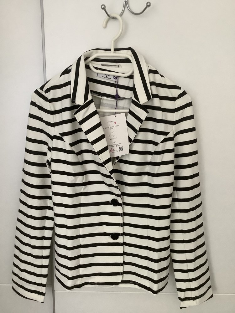 AjC Freizeit-Sweat-Blazer mit 2-Knopf-Verschluss Gr. 38